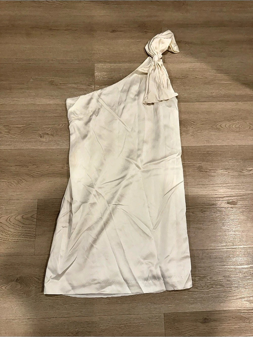 J.CREW One-Shoulder Mini Dress in White Size 8 Like New